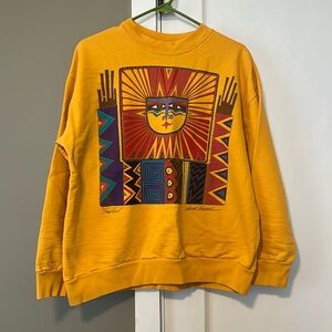 Vtg Laurel Burch Sun God Sweatshirt